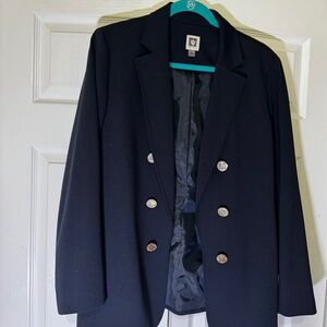 Anne Klein Women's Large Navy Blue Blazer